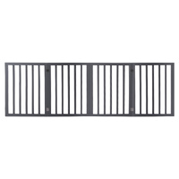 Wooden Pet Gate Dog Fence Retractable Grey 600x 3MM