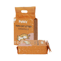 PaWz 2.5kg Tofu Cat Litter Clumping Peach x12