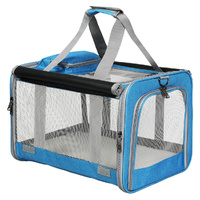 Pawz 3 in 1 Pet Soft Crate Dog Cat Carrier XL Size Blue