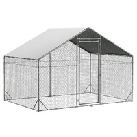 Pawz 200x300x194cm Large Metal Walk-in Chicken Coop Cage