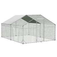 Pawz 400x300x194cm Large Metal Walk-in Chicken Coop Cage