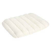 Pawz S Size Orthopedic Dog Bed with Sherpa Plush Removable Cover in White