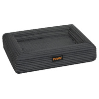 Pawz L Size Orthopedic Dog Bed with Corduroy Removable Cover Waterproof Washable Grey