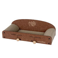 Pawz Cat Scratching Board Corrugated Cardboard 2 Balls