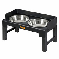 Pawz Elevated Dog Bowls Pet Feeder 6 Height Adjustable Raised Food Water Large