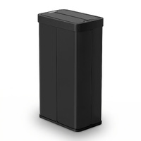 Devanti Rubbish Bin 70L Automatic Sensor Kitchen Bin, Slim Smart Garbage Can Touchless Rectangular with Liner Holder, Fully Closed Lid for Bedroom, Ba