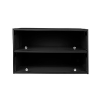  Shoes Storage Cabinet LED Sneaker Black