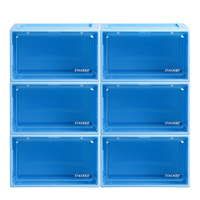  Sneaker Display Case Shoe Storage Blue