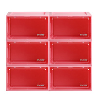  Sneaker Display Case 6x Shoe Pink