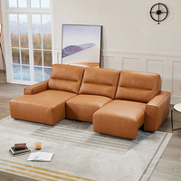 Albany Sofa Leather with Tan Color