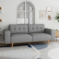 Dallas sofa Fabric 3 Seater Grey