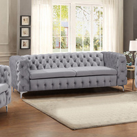 Jacques 3 Seater Grey Colour