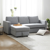 Murry Corner Sofa Bed Grey