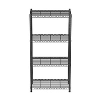 Artiss 4-Tier Shelving Unit Adjustable Garage Storage Shelves Kitchen Rack Steel