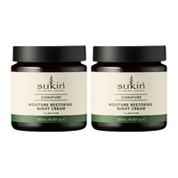 Sukin Moisture Restoring Night Cream 120ml x2