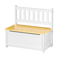 Levede 2-In-1 Kids Toys Storage Bench Box Wooden Chair