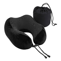 Wanderlite Travel Pillow for Airplanes Memory Foam Neck Pillows for Traveling, Soft & Washable Cover with Storage Bag, Portable Plane Accessories for 