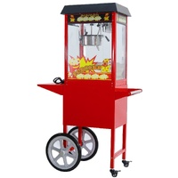 Samland 8OZ Popcorn Machine Maker on the Wheeled Cart Deck Warmer