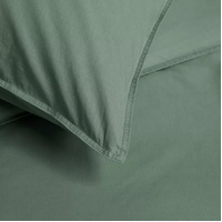 Organic Cotton Basic Green Quilt Cover Sets by Bedding House King