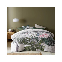 Curiosity Washed Cotton Printed 3 Piece Comforter Set by Accessorize Queen