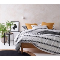 Serapian Black White Quilt Cover by Vintage Design Homeware Queen