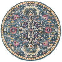 Babylon 209 Navy Round by Rug Culture-240X240CM - ROUND