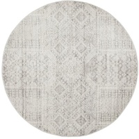Mirage 351 Silver Round By Rug Culture-150X150CM - ROUND