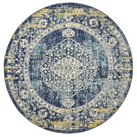 Museum 869 Navy Round by Rug Culture-200X200CM - ROUND