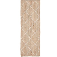 Noosa 222 White Runner by Rug Culture-400X80CM - RUNNER