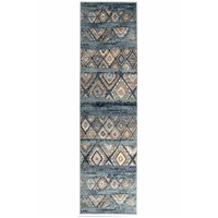 Oxford 430 Blue Runner By Rug Culture - 400X80CM - RUNNER