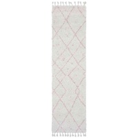 Saffron 44 Pink Runner by Rug Culture - 300X80CM - RUNNER