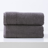 Aireys 650 GSM Zero Twist 2 Pack Nickel Bath Sheet by Renee Taylor