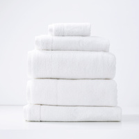 Aireys 650 GSM Zero Twist 5 Piece Bath Snow Towel by Renee Taylor