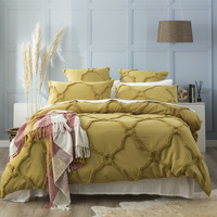 Moroccan 100% Cotton Chenille Vintage Washed Tufted Willow Quilt Cover Set by Renee Taylor Queen