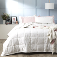 Josephine 500 TC Cotton Jacquard White Comforter Set by Ddecor Home Super King