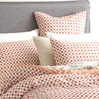 300 TC Chessboard Cotton Reversible Cedar Quilt Cover Sets by Renee Taylor Queen