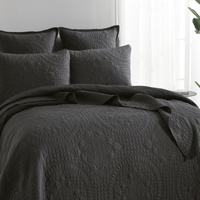 Asher Jacquard Coverlet Grey Set by Renee Taylor Single/Double