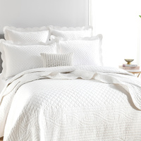 Scallop Jacquard Pearl Coverlet Set by Renee Taylor Queen/King