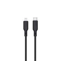 Aukey Circlet CL 1m Aramid Fiber Core USB-C TO Lightning Black (CB-KCL1)