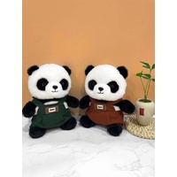 A unique Chinese panda plush toy, a simulated giant panda doll (green)