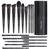 Black Professional Makeup Brush Set (18-Piece): Cruelty-Free, Versatile for Foundation, Blush & Eyeshadow, Ideal for Aussies