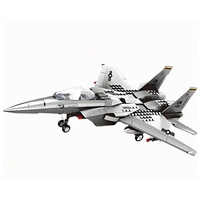 Christmas gift F-15 Eagle Fighter Jet Building Blocks Set, 223 Pieces Military Aircraft Model Kit for Kids & Enthusiasts（F15 fighter）