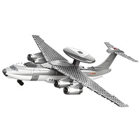 Christmas gift KJ2000 Airborne Early Warning Aircraft Building Blocks Set, 199 Pieces Military Model Kit for Kids Aged 6+ & Enthusiasts（KJ2000 early w