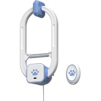 Rechargeable Electric Cat Teaser with Remote: Interactive 2-Mode Door Clip Toy for Australian Cats’ Exercise & Fun (Blue)