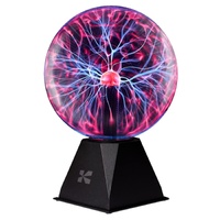 Plasma Ball Lamp - Touch & Sound Sensitive USB-Powered Globe for Decor, Parties & STEM Learning (4 Inch) | Other sizes Available in Store