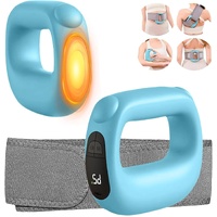 Portable Heated Fascia Ring Massager with 5-Speed Vibration & USB-C Charging – Deep Tissue Muscle Relief for Neck, Back, and Shoulders (Blue) | Other 