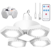 Solar Camping Lantern with Remote Control: 169 LED Folding USB Rechargeable Light for Camping, Emergencies & Outdoors