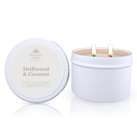 Driftwood & Coconut Soy Candle Tin 165g