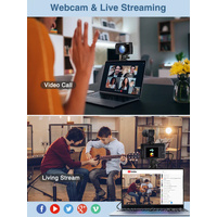 4K Digital Camera with Autofocus Anti-Shake Black