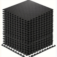Interlocking Black EVA Fitness Mats Set (20pcs)